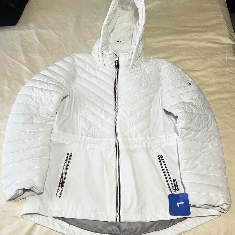 Tommy Hilfiger Quilted White Puffer Jacket